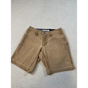 Swrve Blk Men's 28 Canvas Trouser Shorts Regular Trim Fit  Brown